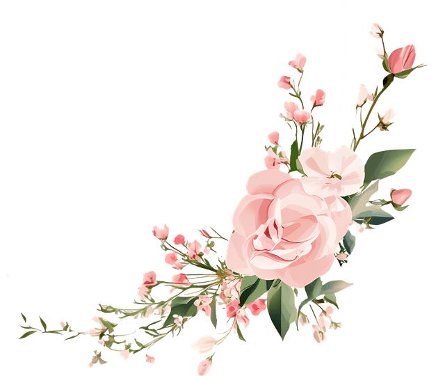 unique floral decoration bottom